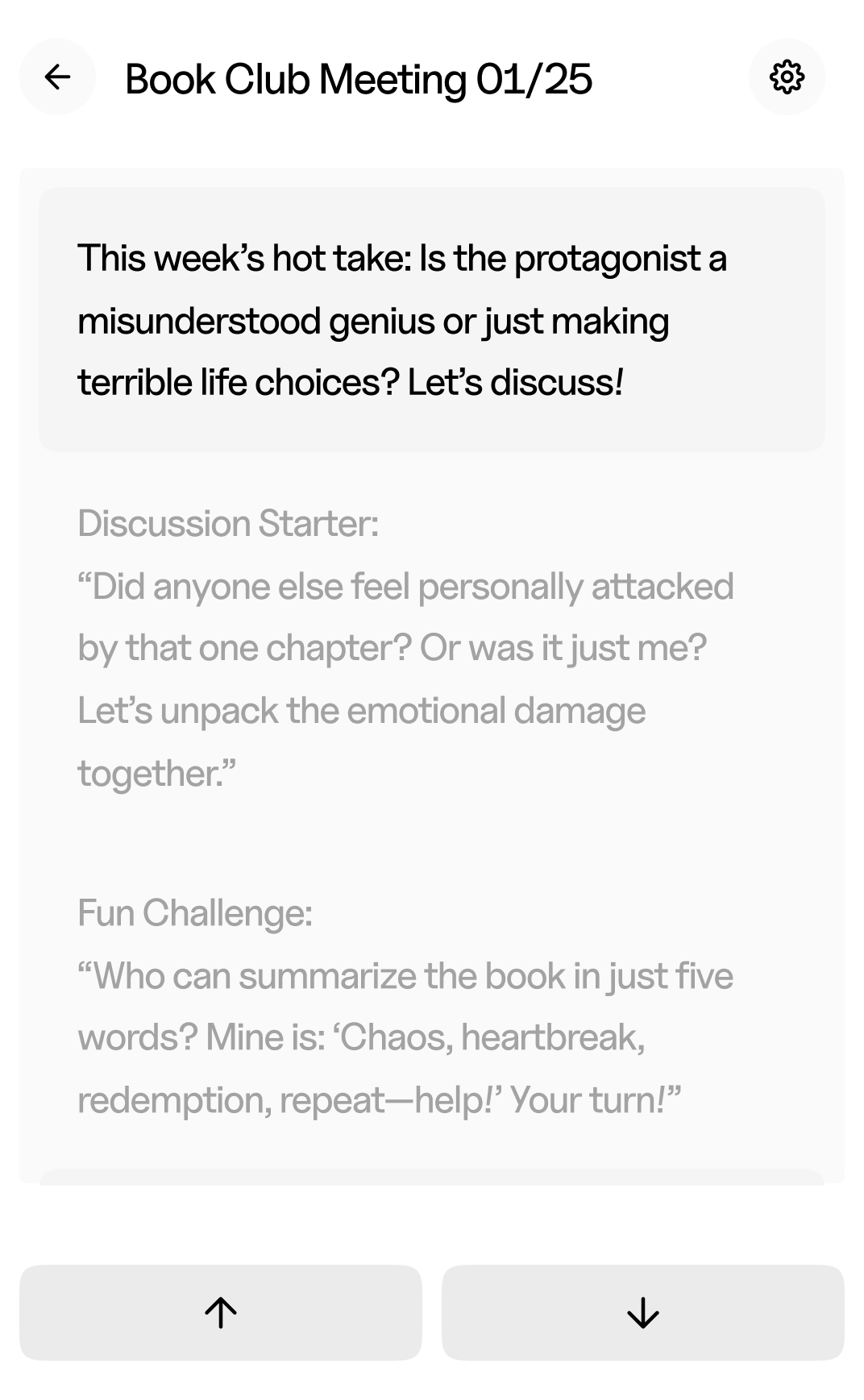 Add notes in easy to read block of texts